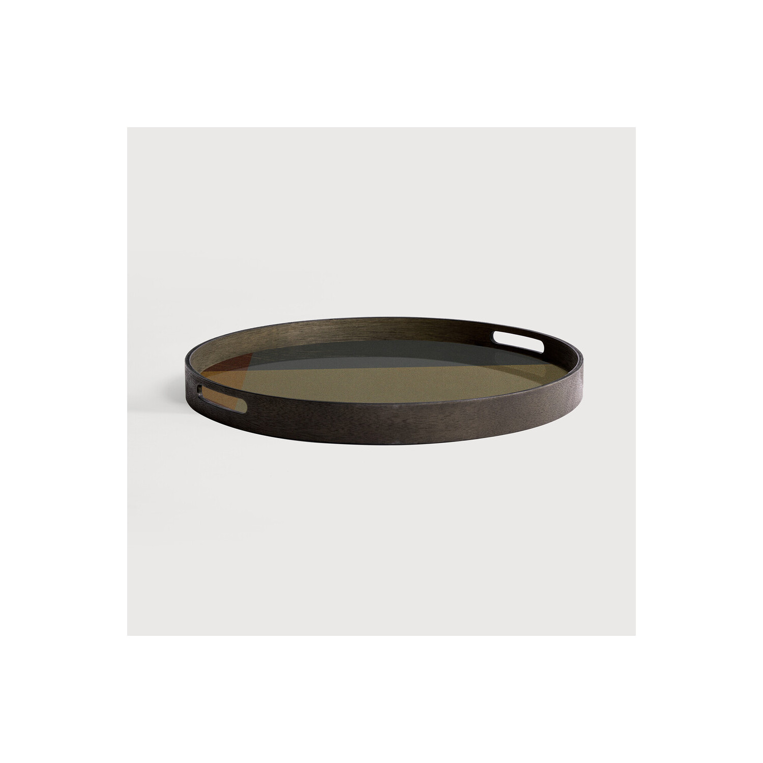 Plateau en verre ANGLE Slate Ø48cm Ethnicraft
