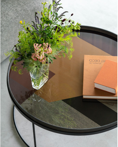 Plateau en verre ANGLE 92x92cm Ethnicraft