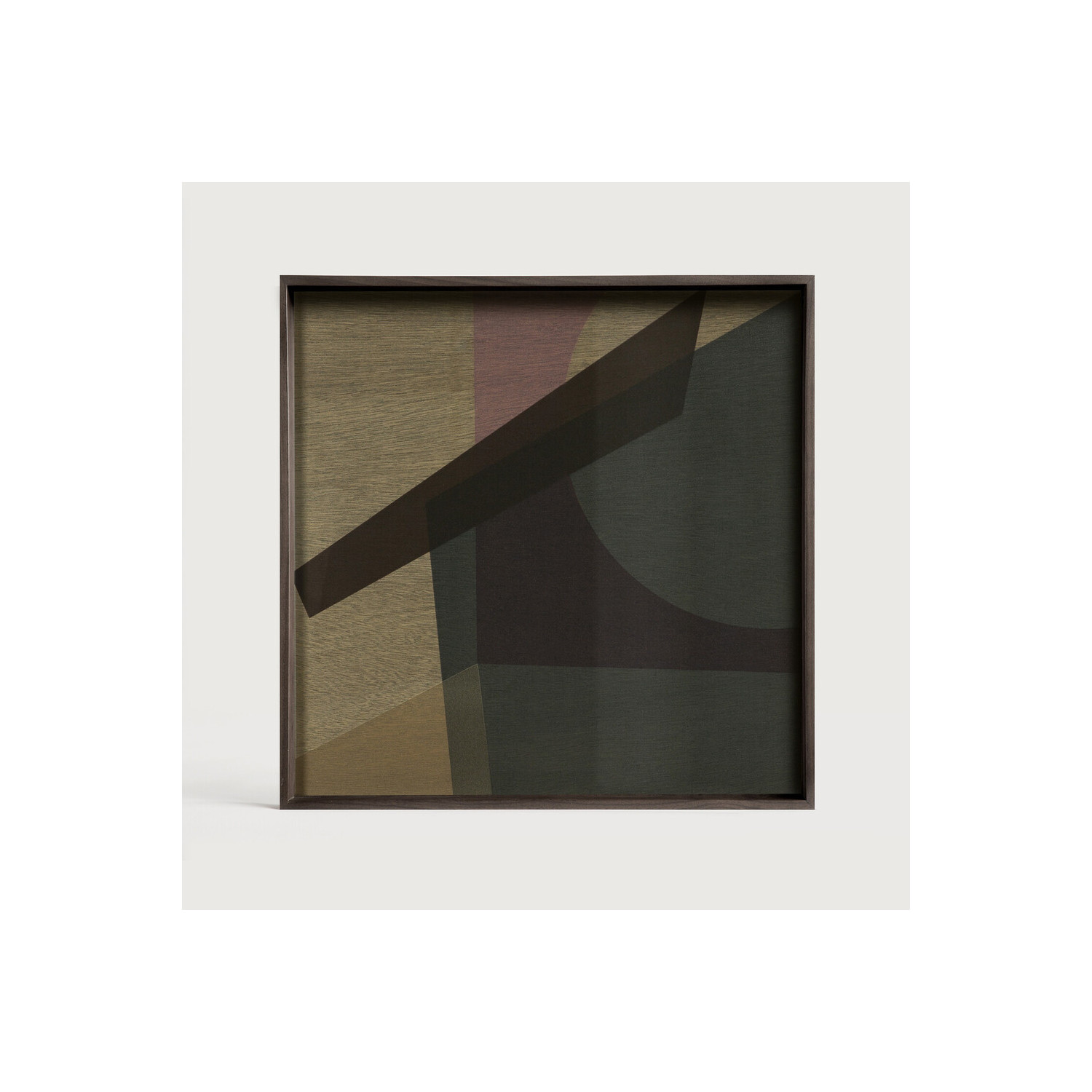 Plateau en verre carré ANGLE L Ethnicraft