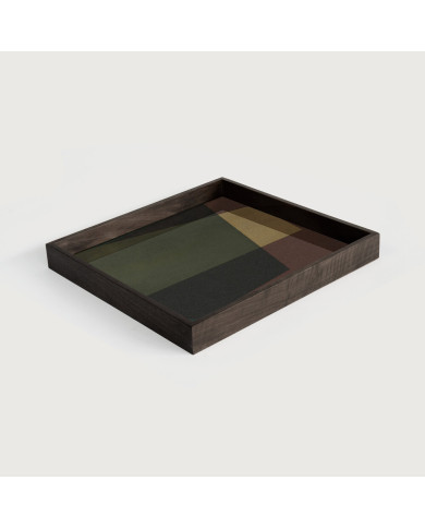 Plateau en verre carré ANGLE S Ethnicraft