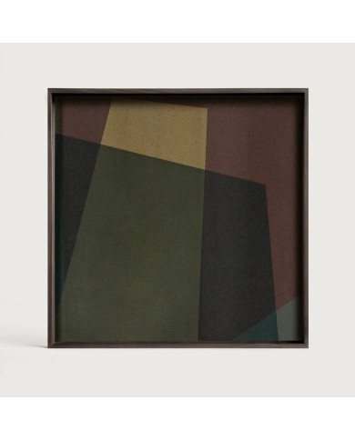 Plateau en verre carré ANGLE S Ethnicraft