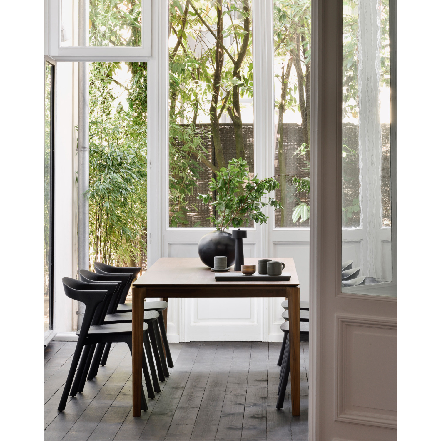 Table BOK teck brun Ethnicraft