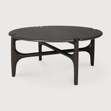 Table basse ronde PI acajou brun Ethnicraft