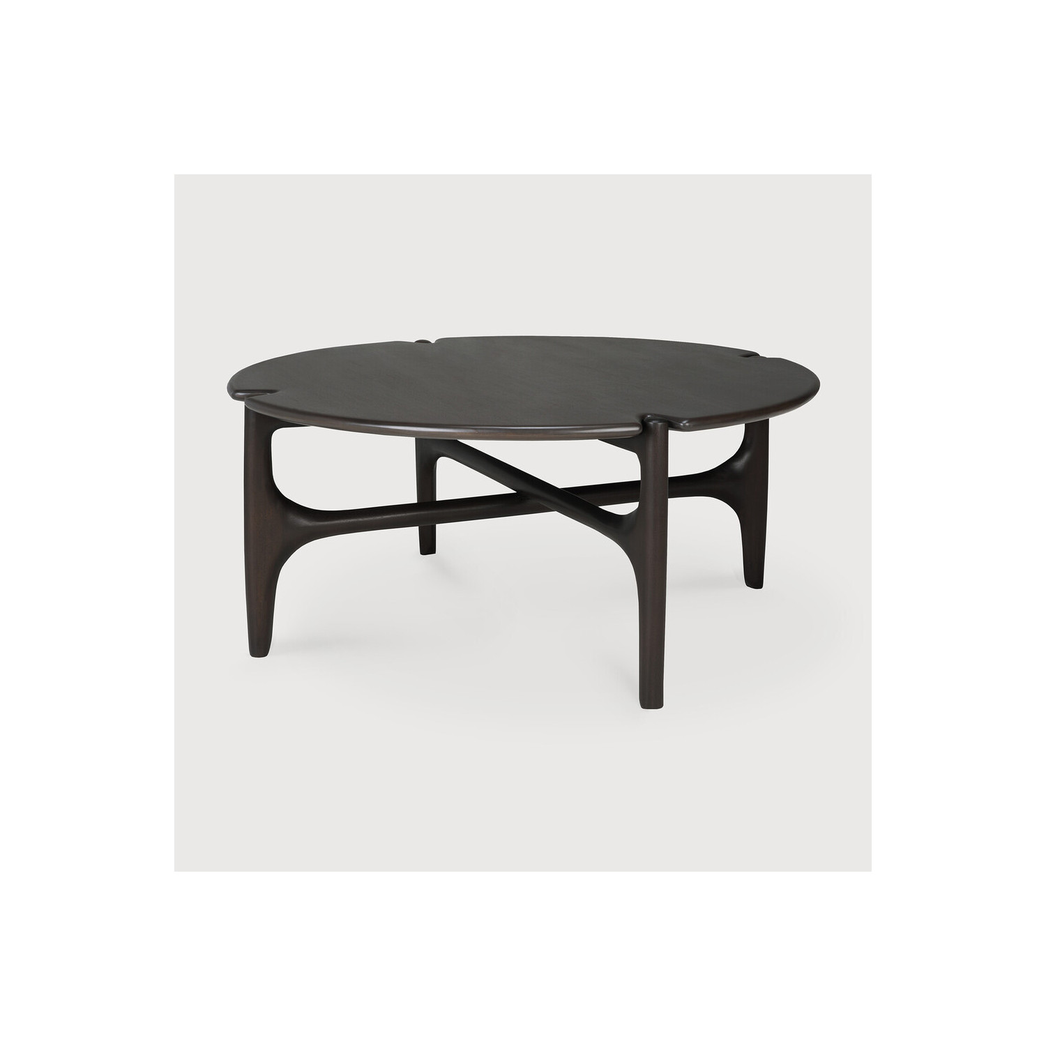 Table basse ronde PI acajou brun Ethnicraft