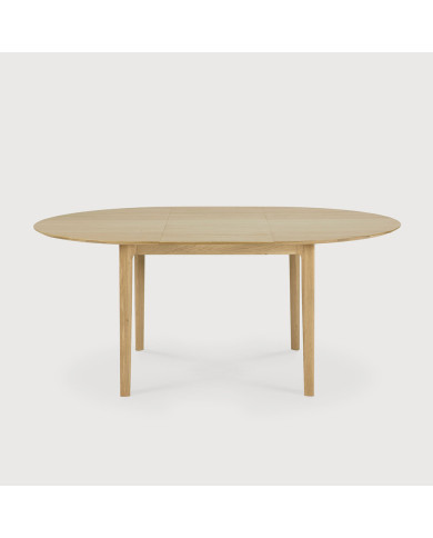 BOK oak round extensible table Ethnicraft
