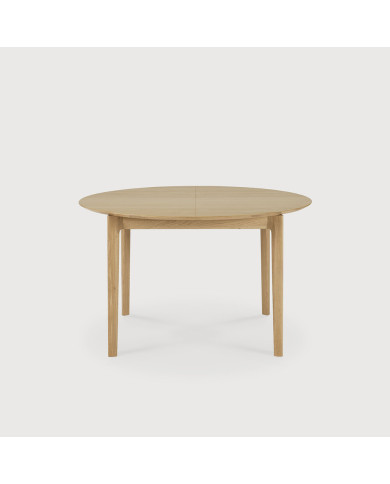 BOK oak round extensible table Ethnicraft