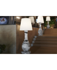 TIKA solar lantern H69 cm on teak base Vincent Sheppard