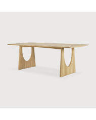 BOK oak round extensible table Ethnicraft