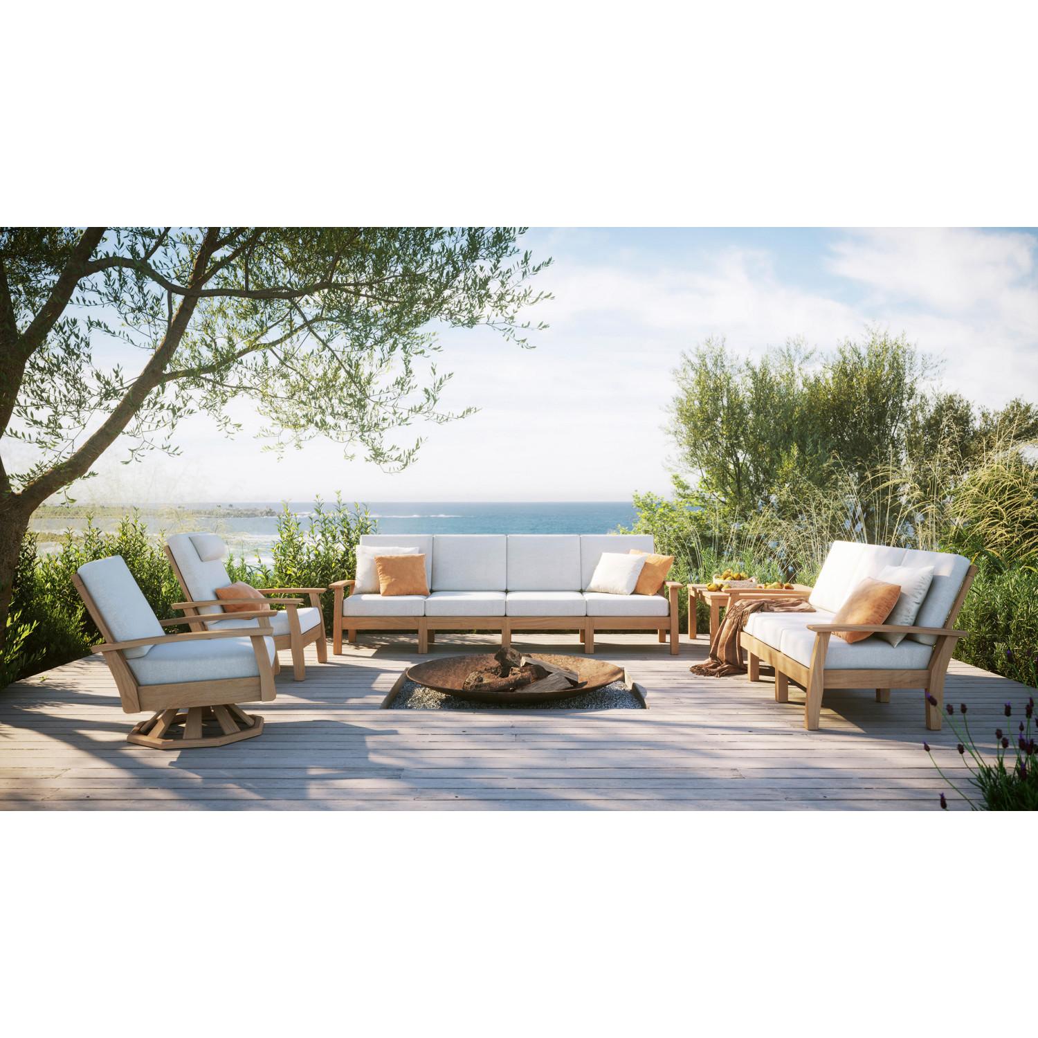 Fauteuil HAVEN SWIVEL ROCKER Barlow Tyrie