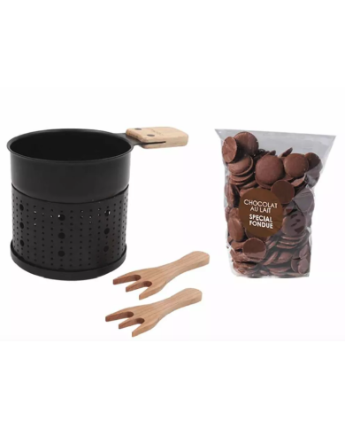 Coffret fondue chocolat à la bougie Cookut