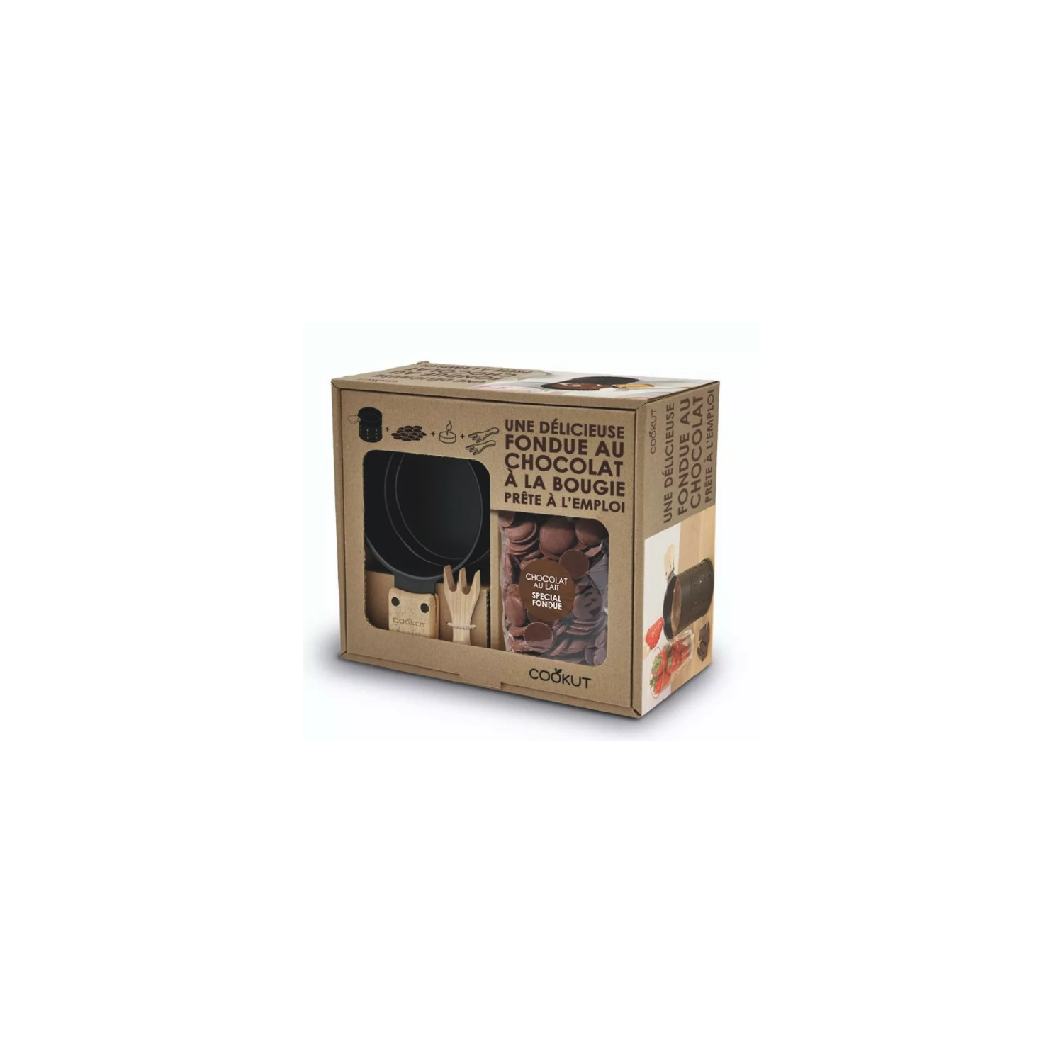 Cookut LUMI chocolate fondue with candle 