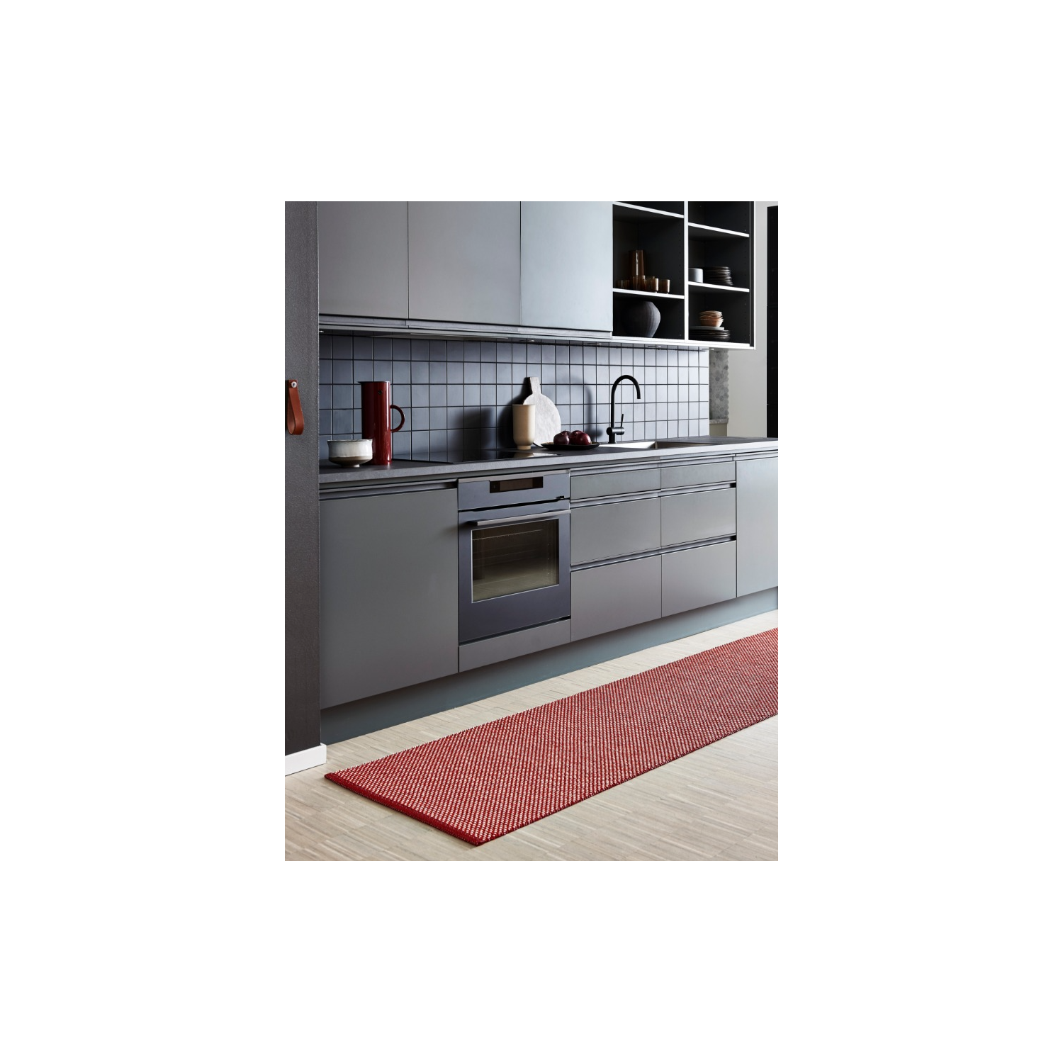 Tapis EFFI Dark Red Pappelina