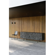 Buffet GRAPHIC en teck noir Ethnicraft