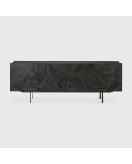 Buffet GRAPHIC en teck noir Ethnicraft