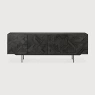 GRAPHIC black teak sideboard Ethnicraft