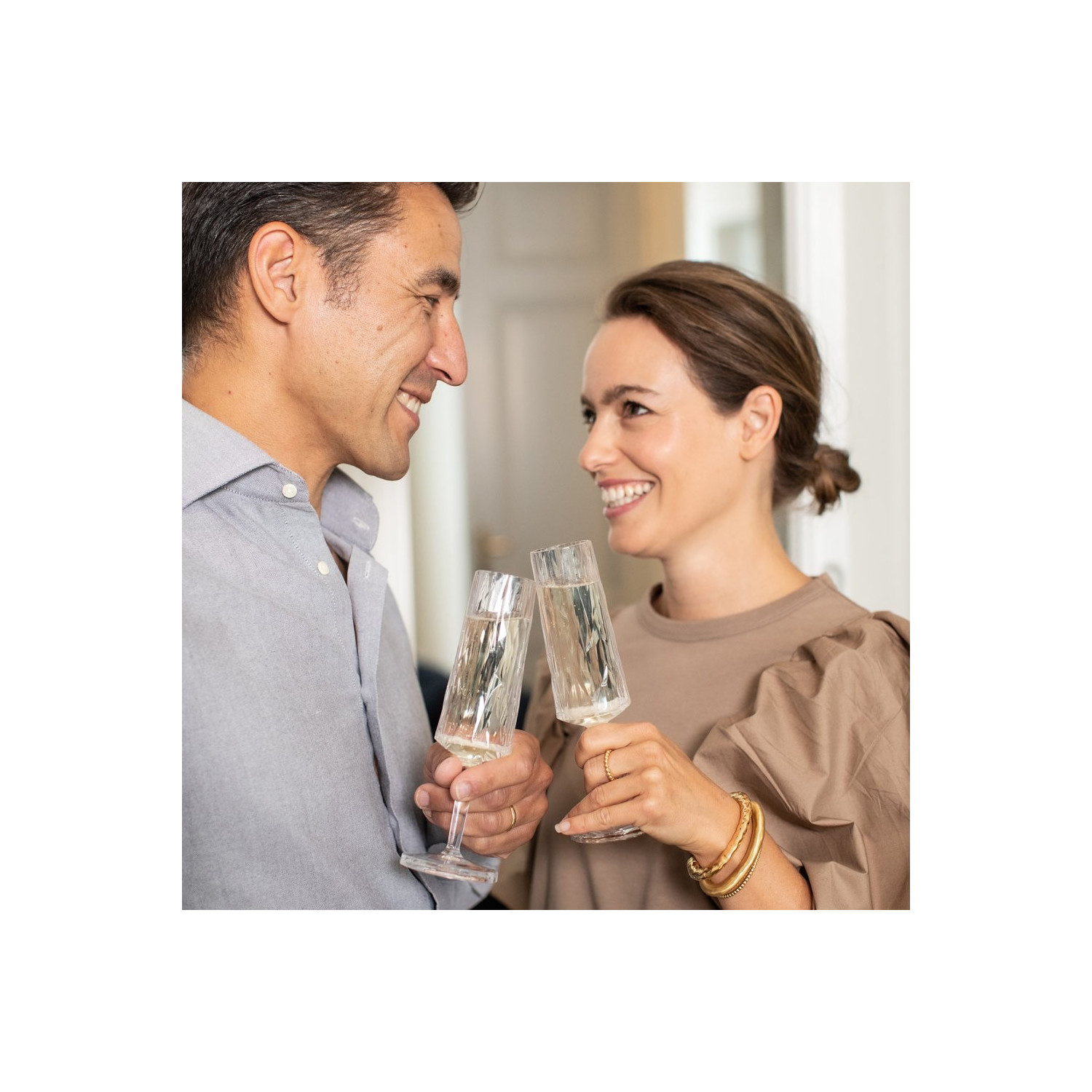 Lot de 6 SUPERVERRE à champagne (100 ml) Koziol