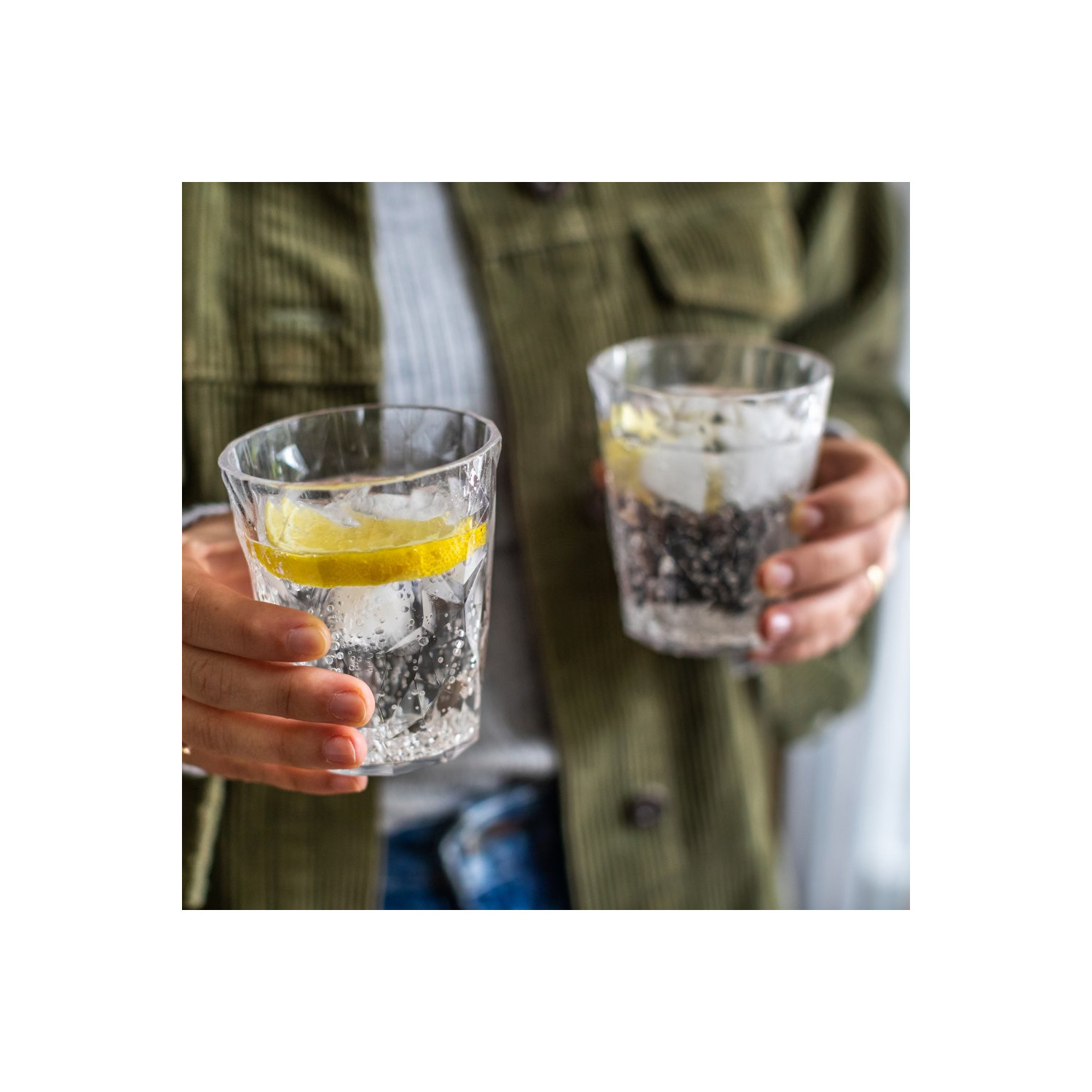 Pack of 6 Koziol SUPER WATER GLASSES (250 ml)