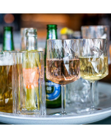 Set of 6 Koziol SUPER wine glasses (250 ml)