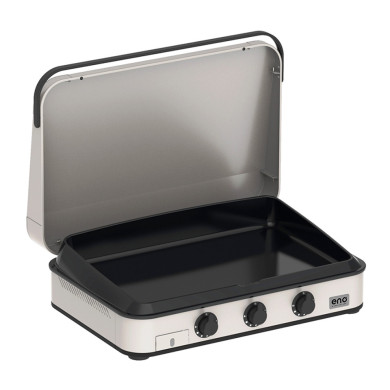 ENOSIGN 80 stainless steel gas plancha ENO with stainless steel lid
