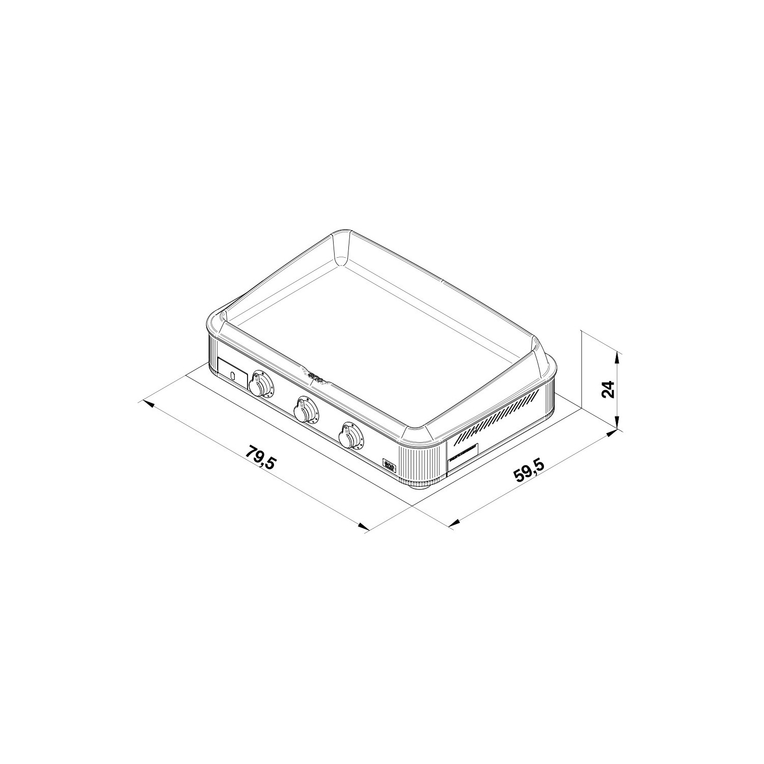 Plancha et capot ENOSIGN 80 Bleu Navy Eno