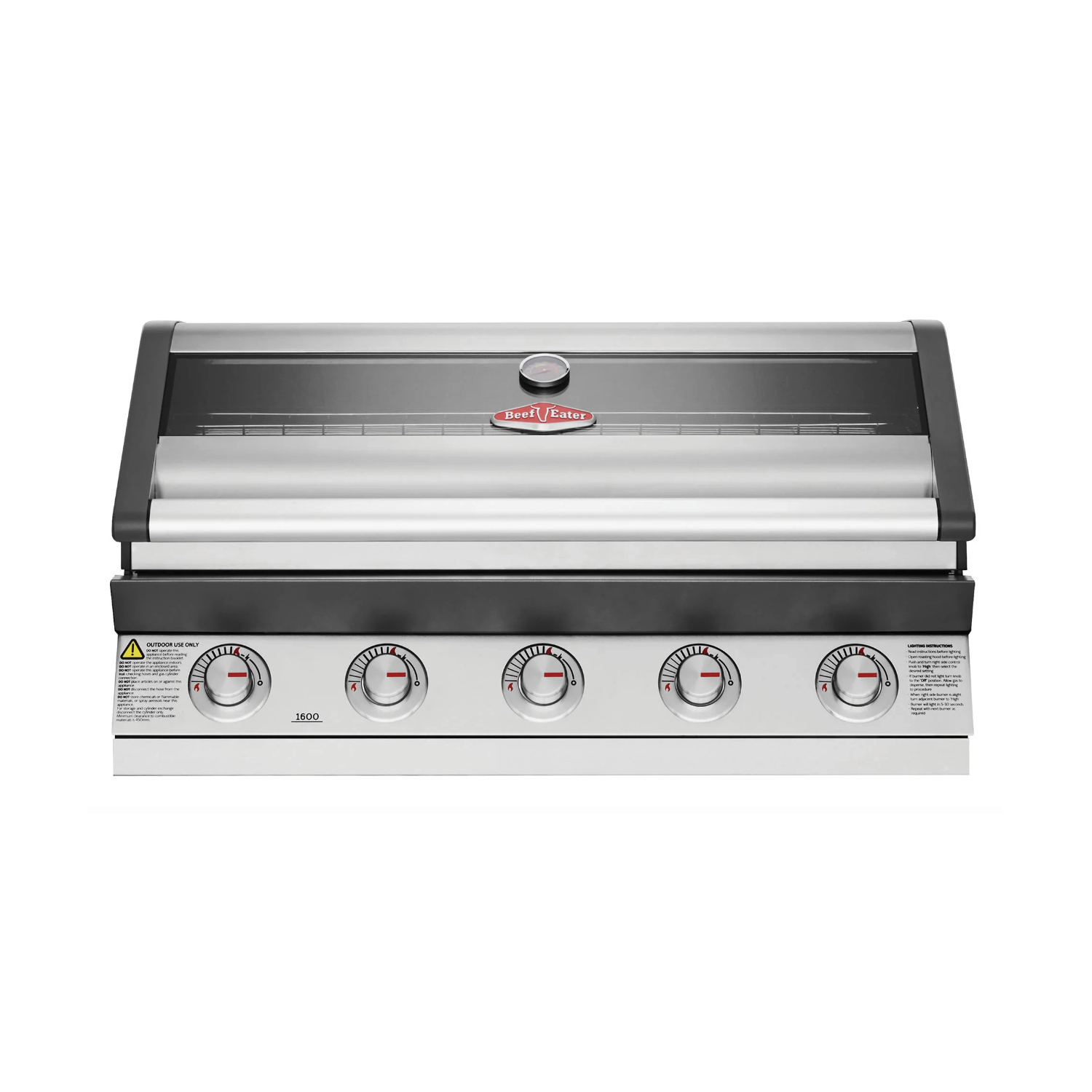 Barbecue gaz encastrable 1600S – 5 brûleurs BeefEater