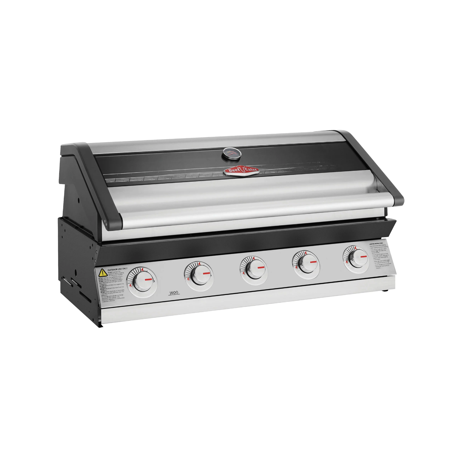 Barbecue gaz encastrable 1600S – 5 brûleurs BeefEater