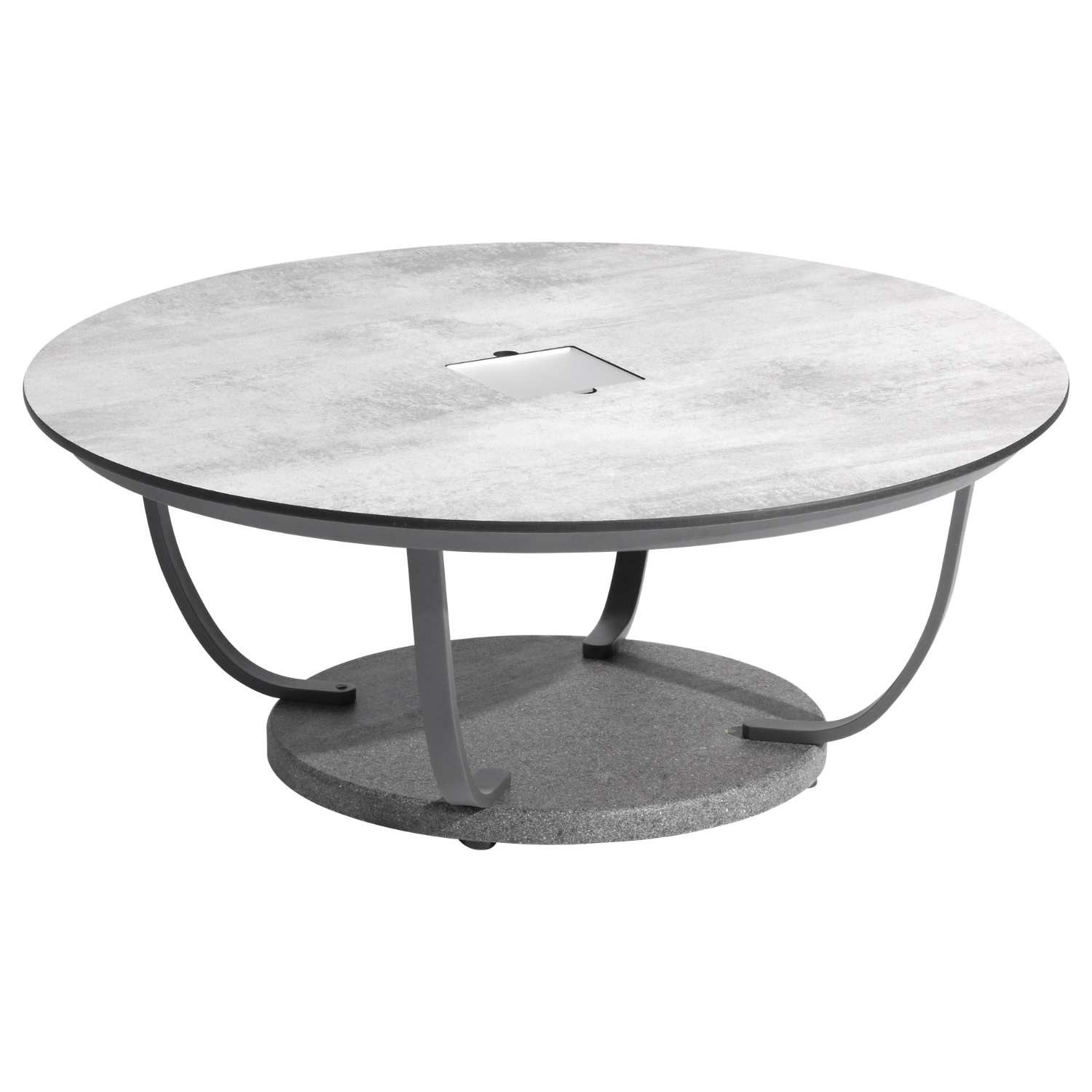 Les Jardins JET STREAM grey solar illuminated coffee table