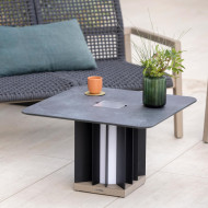  Les Jardins TECKALU solar square illuminated coffee table 
