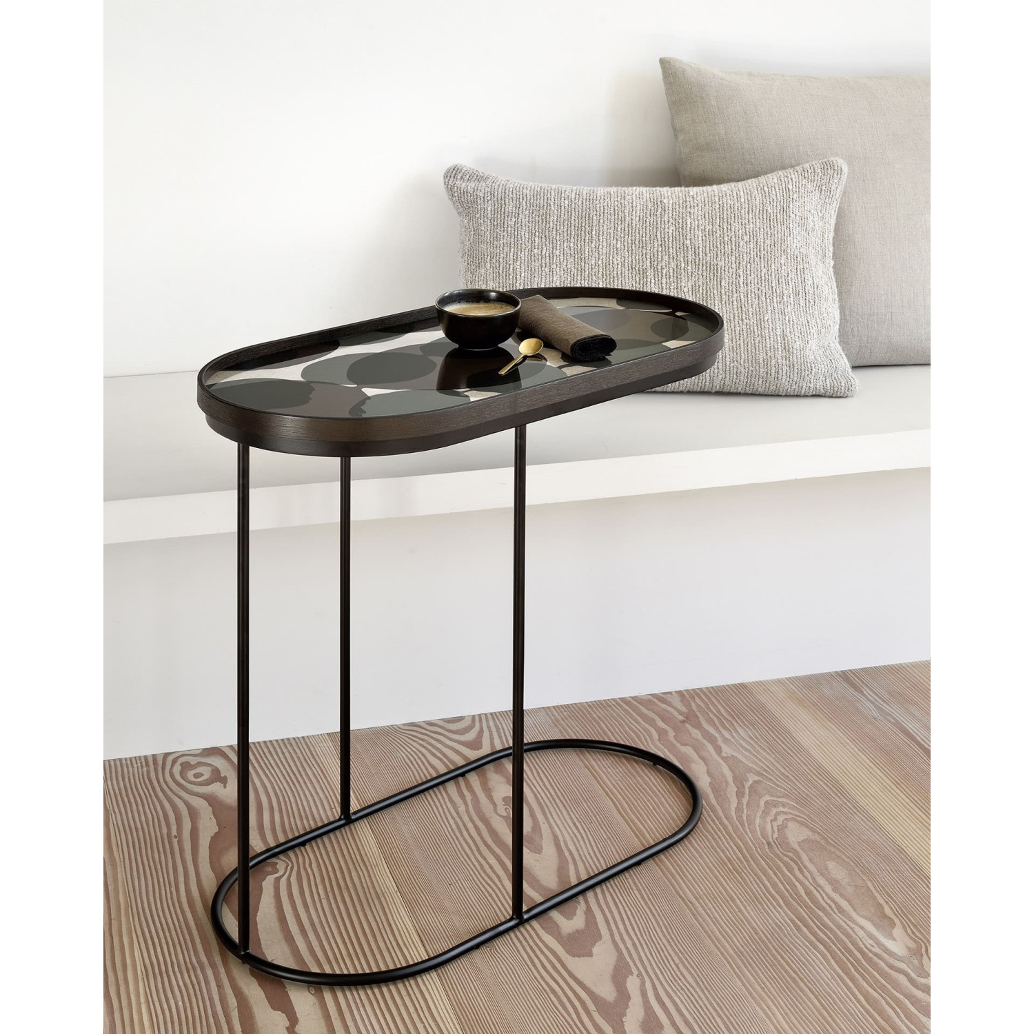 Plateau en verre CONNECTED DOTS oblong Ethnicraft