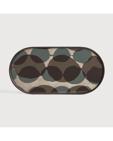 CONNECTED DOTS oblong glass tray Ethnicraft