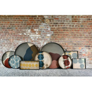 Plateau en verre CONNECTED DOTS rond Ethnicraft
