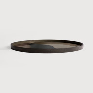 COMBINED DOTS round glass tray Ethnicraft