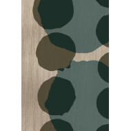 Plateau en verre LAYERED DOTS rond Ethnicraft