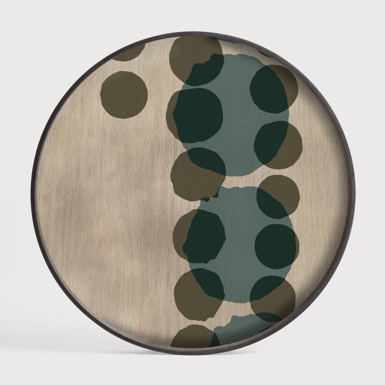 LAYERED round glass tray Ethnicraft