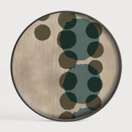 LAYERED round glass tray Ethnicraft
