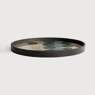 LAYERED round glass tray Ethnicraft