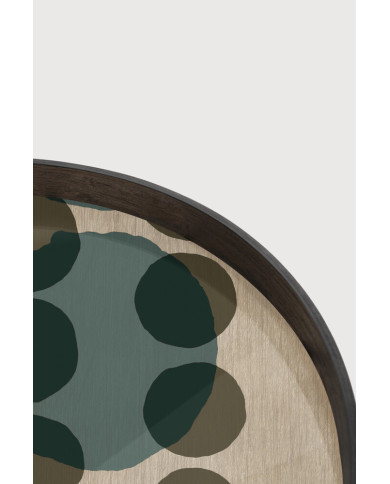 LAYERED round glass tray Ethnicraft