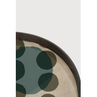 LAYERED round glass tray Ethnicraft