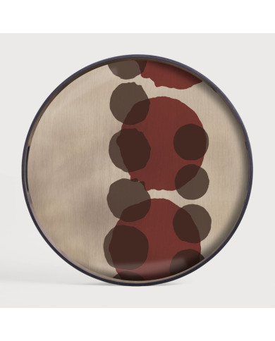 LAYERED round glass tray Ethnicraft