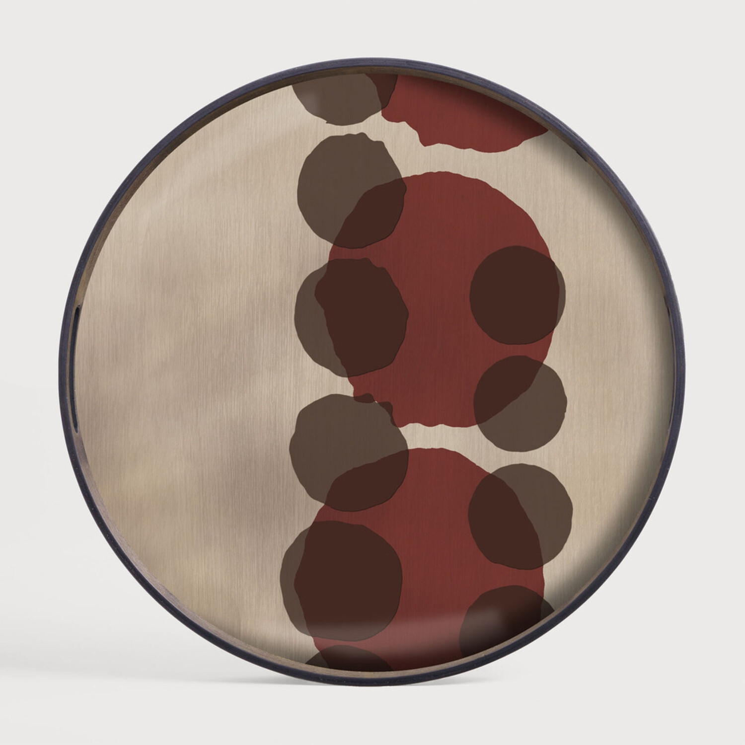 LAYERED round glass tray Ethnicraft