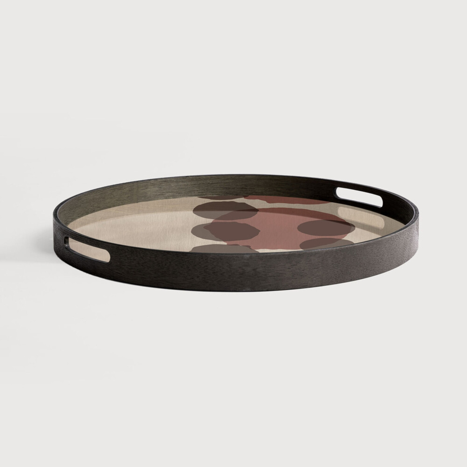 LAYERED round glass tray Ethnicraft