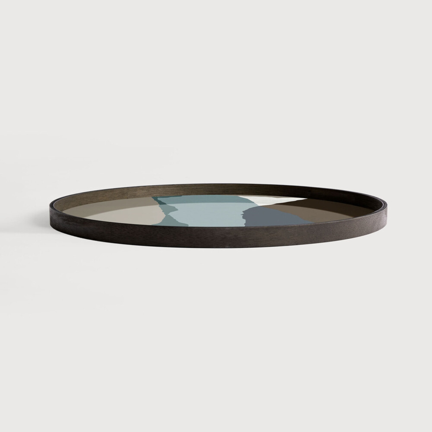 WABI SABI round glass tray Ethnicraft