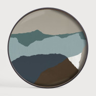 WABI SABI round glass tray Ethnicraft