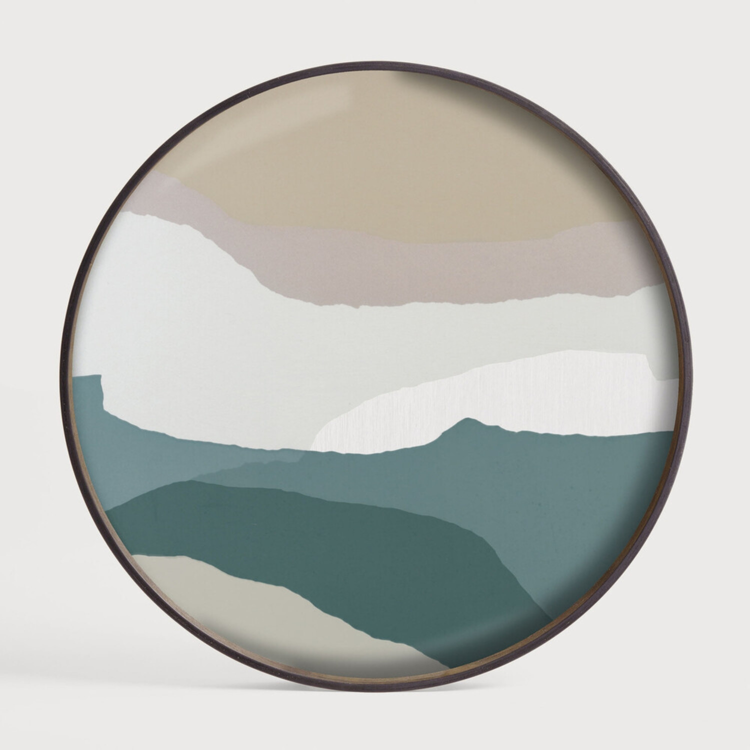 WABI SABI round glass tray Ethnicraft