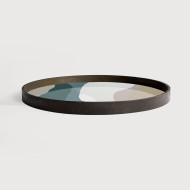 WABI SABI round glass tray Ethnicraft