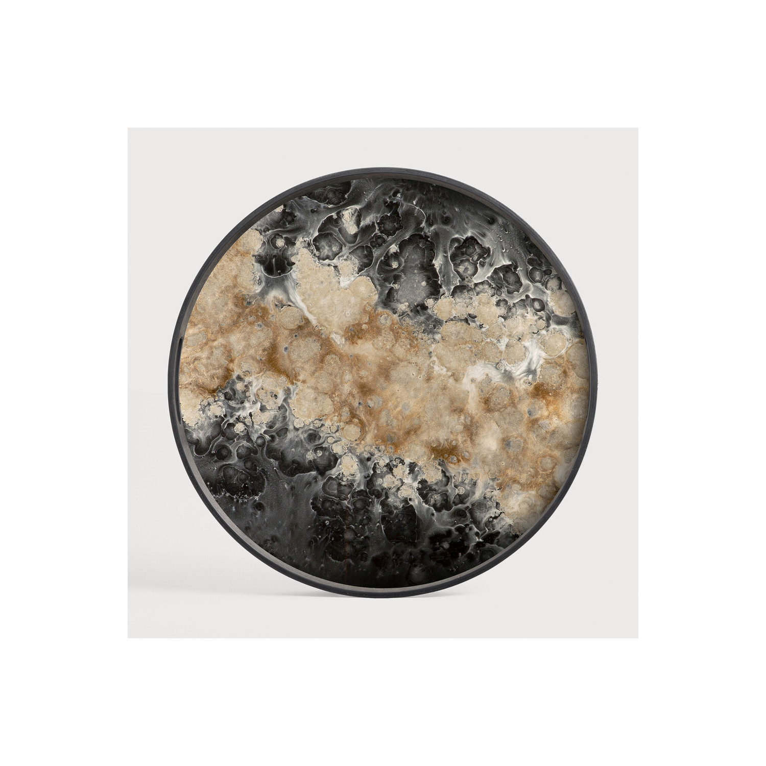 ORGANIC round glass tray Ethnicraft