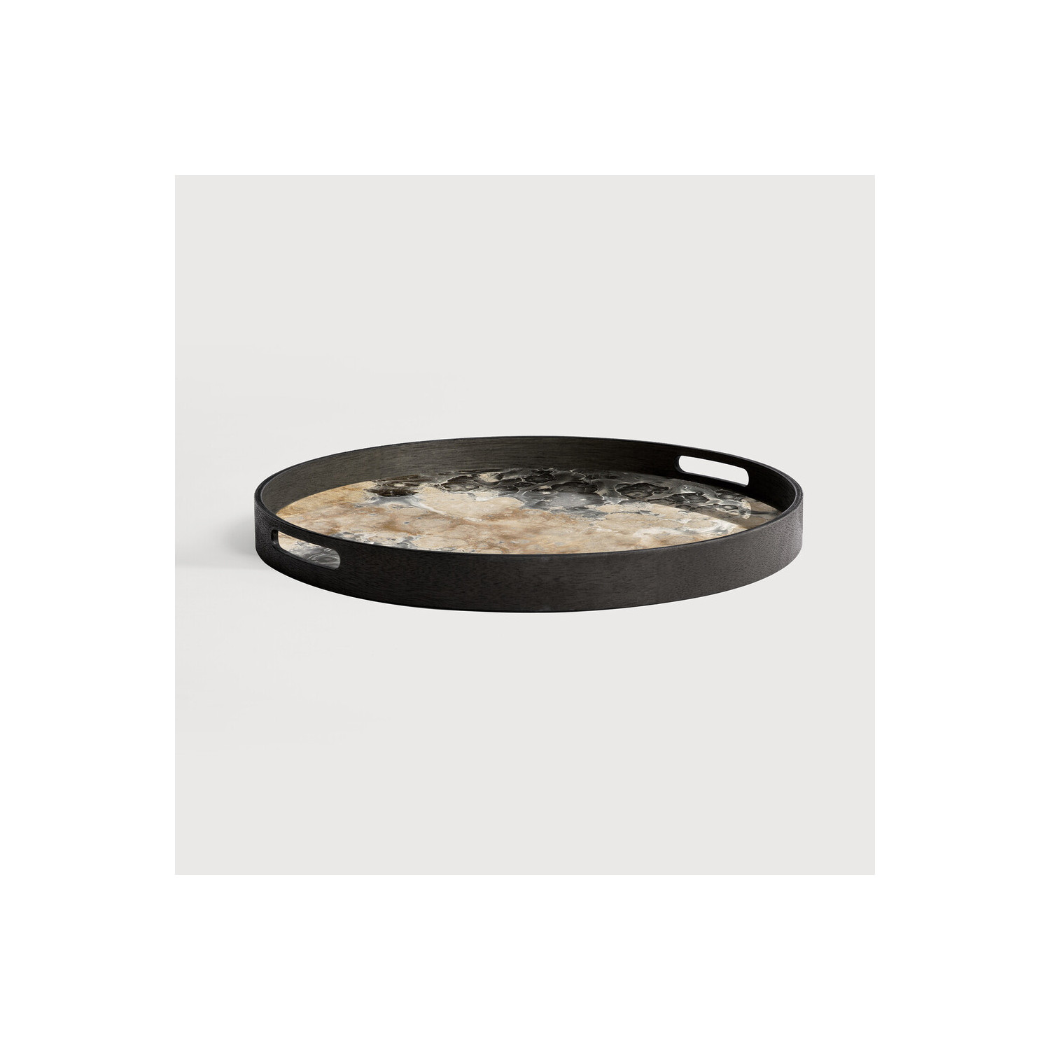 ORGANIC round glass tray Ethnicraft