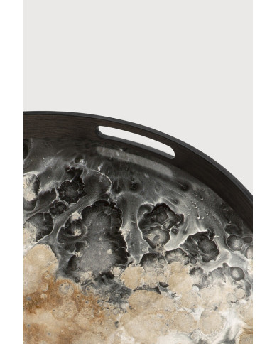 ORGANIC round glass tray Ethnicraft