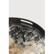 ORGANIC round glass tray Ethnicraft