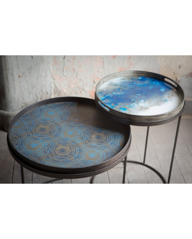 ORGANIC round glass tray Ethnicraft